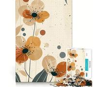 Rompecabezas de Flores en Acuarela para Adultos 1000 Piezas Juego para estimular el Pensamiento Estructura de Encaje precisa fácil de Aprender diversión para Toda la Familia (38x52cm)