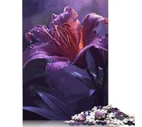 Rompecabezas de flores naturales, rompecabezas de madera 500 piezas, juguetes intelectuales, rompecabezas casual para adultos y adolescentes, 500 piezas (52 x 38 cm)