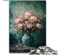 Rompecabezas de Flores para Adultos, 1000 Piezas, Juegos educativos, decoración del hogar, Regalo de cumpleaños, Arte Mural (50x75cm)