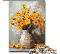 Rompecabezas de Flores para Adultos y Adolescentes, 1000 Piezas, un Juego desafiante y Familiar Que Permite la interacción Entre Padres e Hijos (26x38cm)