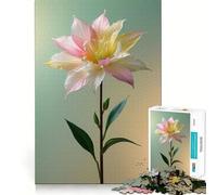 Rompecabezas de Flores Rosas y Amarillas de 1000 Piezas para Adultos Juguete cognitivo para armar Juntos Colección de Arte (50x75cm)