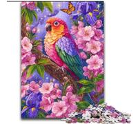 Rompecabezas de Flores y Loros para Adolescentes, 1000 Piezas, para Mayores de 14 años, Juegos Divertidos, Actividades en casa, Regalos de cumpleaños y de Viaje (tamaño 26x38cm)