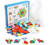 Rompecabezas de Formas | Juego de Bloques Tangram 210 Piezas | Rompecabezas de Formas para,para el Preescolar de Cumpleaños Fiestas Proyectos Educativos Partidos Exterior y