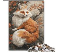 Rompecabezas de Fox Art de 2000 Piezas para Adultos y Adolescentes, Ideal para Pasar el rato en casa, Regalo de cumpleaños, Arte Mural para Mayores de 14 años (70x100cm)