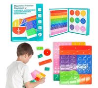 Rompecabezas de Fracciones Magnéticas, Círculos De Fracciones, Fracciones Magnéticas Círculos, 22x17,8 cm Demostrador Disco Fracción Magnética, Recursos Educativos Aula Kit Educativo