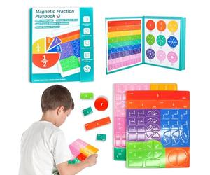 Rompecabezas de Fracciones Magnéticas, Círculos De Fracciones, Fracciones Magnéticas Círculos, 22x17,8 cm Demostrador Disco Fracción Magnética, Recursos Educativos Aula Kit Educativo