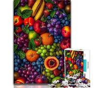 Rompecabezas de Frutas para Adolescentes 1000 Piezas para Adultos Juguetes educativos Juegos para aliviar el estrés y fomentar el Amor en Pareja (50x75cm)