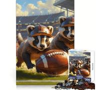 Rompecabezas de fútbol Americano de los Badgers Cubs de la Vieja Escuela para Adolescentes, 1000 Piezas, Juguete Intelectual, Escape Tranquilo, Corte de Calidad, Regalo de Temporada (50x75cm)