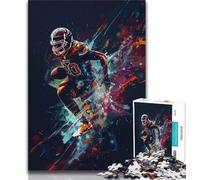 Rompecabezas de fútbol Americano para Adolescentes, 1000 Piezas, un desafío difícil y antiestrés, Toda la Familia (50x75cm)