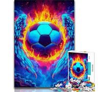 Rompecabezas de fútbol de fantasía para Adolescentes Rompecabezas para Adultos de 1000 Piezas Juguetes educativos para el Aprendizaje Juegos Familiares Que fomentan el Amor en Pareja (50x75cm)