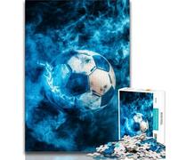 Rompecabezas de fútbol para Adultos de 1000 Piezas Ayuda a ejercitar el Cerebro Juguetes adictivos para Cultivar la Paciencia y la interacción Entre Padres e Hijos (38x26cm)