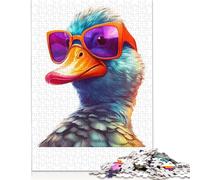 Rompecabezas de Gafas de Sol de Pato, Materiales amigables, cartón 100% Reciclado, para niños y Adultos, 1000 Piezas (26 x 38 cm)