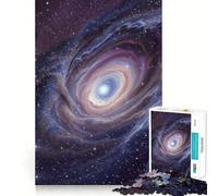 Rompecabezas de Galaxia arremolinada con Fondo Estrellado para Adolescentes, 1000 Piezas, para estimular la Memoria, Actividad en casa, patrón de Montaje, 38x26cm
