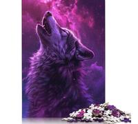 Rompecabezas de Galaxia de Lobo cósmico, antiestrés, 100% cartón Reciclado, Ideal para Adultos y niños, 1000 Piezas (26 x 38 cm)