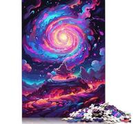 Rompecabezas de Galaxia en Espiral, Juguete de descompresión, Rompecabezas Rectangular de Papel para niños y Adultos a Partir de 12 años, 1000 Piezas (26 x 38 cm)
