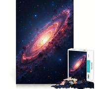 Rompecabezas de Galaxia Espiral de 1000 Piezas para Adolescentes Juguete para ejercitar la Mente, Relajante y Divertido Diseño para armar 50x75cm