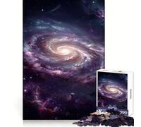 Rompecabezas de Galaxia Espiral Vibrante en el Espacio Profundo para Adultos, 1000 Piezas, Entrenamiento Mental, Momentos de Relax, Corte láser, Navidad Alegre (50x75cm)