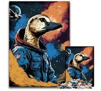 Rompecabezas de Ganso en el Espacio, 1000 Piezas, para Adultos, de Madera, decoración del hogar y para Las Vacaciones, 50x75cm (19,68x29,52 Pulgadas).