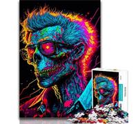 Rompecabezas de gánster Zombi y Punk para Adultos 1000 Piezas para Adultos y Adolescentes un Juego desafiante y Familiar Que interactúa con Padres e Hijos (50x75cm)