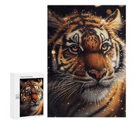 Rompecabezas de gasa de tigre dorado para adolescentes, juego familiar, análisis y lógica, alivio del estrés, regalos 300 piezas