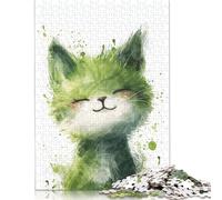 Rompecabezas de Gatitos del Jardín Zen, Rompecabezas Rectangular de Papel para Adultos y Adolescentes, 1000 Piezas (26 x 38 cm)
