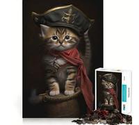 Rompecabezas de Gatitos Piratas para Adolescentes, 1000 Piezas, Wise Think Toy, Gentle Leisure, Tight Cut, Santa Wish List (50x75cm)