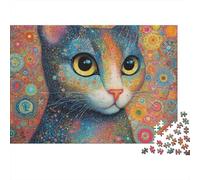 Rompecabezas de Gato Adorable, Juegos de Rompecabezas desafiantes, Ideas de Regalo para Hombres y Mujeres, diversión Familiar, 1000 Piezas (75 x 50 cm)