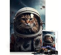 Rompecabezas de Gato Astronauta Noruego de 1000 Piezas para Adultos, Juguete cognitivo para Fortalecer los Lazos afectivos, Ideal para armar y Crear un Rompecabezas Artículo de Santa Claus (38x26cm)