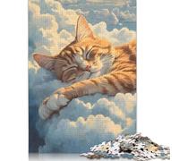 Rompecabezas de Gato con imágenes Personalizables, 100% cartón Reciclado, Ideal para Adultos y Adolescentes, 1000 Piezas (26 x 38 cm)