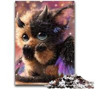 Rompecabezas de Gato Demonio para Adolescentes, un Juego desafiante y Familiar con Piezas aleatorias Que encajan Perfectamente (38x26cm)