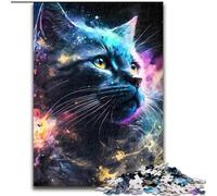 Rompecabezas de Gato Negro de Animal Universe para Adultos, 1000 Piezas, Apto para Mayores de 14 años Ideas de Regalo para Mejorar la Memoria (50x75cm)