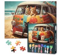 Rompecabezas de gatos para adultos 1000 piezas - Puzzle de animales de 1000 piezas para adultos - 27,5 x 19,7 pulgadas