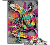 Rompecabezas de geco de Acuarela para Adultos, 2000 Piezas, Juego desafiante para Toda la Familia con póster y Hoja de Trivia (70x100cm)