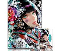 Rompecabezas de Geisha Japonesa de 1000 Piezas para Adultos y Adolescentes Diversión para armar en casa, Regalo de cumpleaños o de Viaje (38x26cm)