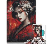 Rompecabezas de Geisha Japonesa de 1000 Piezas para Adultos y Adolescentes Diversión para armar en casa, Regalo de cumpleaños o de Viaje (38x26cm)