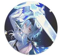 Rompecabezas de Genshin Impact EULA Lawrence de 1000 Piezas, Rompecabezas Redondo de 1000 Piezas, Ideal para Parejas, Navidad, Año Nuevo y San Valentín, 67,5 x 67,5 cm.