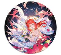 Rompecabezas de Genshin Impact para Adultos, 1000 Piezas, Redondo, para Actividades Familiares, Rompecabezas, decoración del hogar, Regalo navideño, 67,5 x 67,5 cm