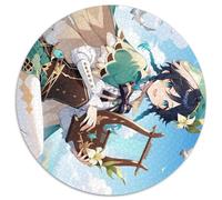 Rompecabezas de Genshin Impact para Adultos, 1000 Piezas, Redondo, para Principiantes, Ideal para cumpleaños y Regalos Festivos, 67,5 x 67,5 cm