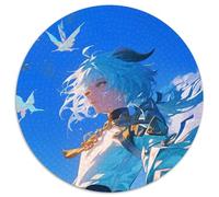 Rompecabezas de Genshin Impact para Adultos, 1000 Piezas, Rompecabezas Redondo de 1000 Piezas, Juego Interactivo Familiar, Apto para Mayores de 14 años, 67,5 x 67,5 cm