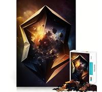 Rompecabezas de geometría Espacial de 1000 Piezas para Adolescentes Juguete para ejercitar la Mente Juego de Mesa en Grupo Arte y Montaje Regalo clásico (38x52cm)