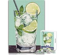 Rompecabezas de Gin Tonic de 1000 Piezas para Adolescentes, Desarrollo cognitivo, Divertido Juego, celebración Especial, Regalo, tamaño 38x52cm
