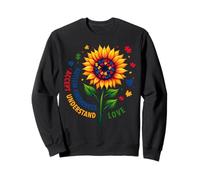Rompecabezas de girasol de conciencia sobre el autismo Aceptar Entender el amor Sudadera