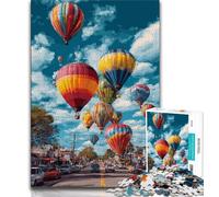 Rompecabezas de Globo aerostático para Adolescentes, 1000 Piezas, Juegos Familiares Divertidos, Toda la Familia, 38x26cm