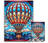 Rompecabezas de Globo aerostático para Adultos, 1000 Piezas, Familiares y Amigos, Apto para Mayores de 14 años, 26x38cm/10,23x14,96 Pulgadas.