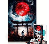 Rompecabezas de Globo de Luna roja de 1000 Piezas para Adolescentes, Juego de lógica, Juego de Mesa, Pieza de colección de Arte de Corte preciso (50x75cm)