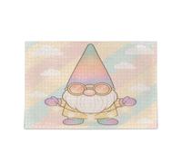 Rompecabezas de gnomo a rayas pastel para adultos, imposible, difícil, desafiante, rompecabezas de 500 piezas