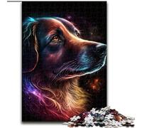 Rompecabezas de Golden Retriever para Adultos, 1000 Piezas, Ayuda a ejercitar el Cerebro, Juguetes adictivos para Cultivar la Paciencia, decoración (50x75cm)