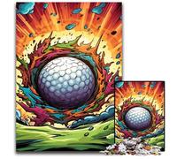 Rompecabezas de Golf Colorido de 1000 Piezas para Adultos, desafiante Rompecabezas, Juego para Adultos, Actividad interactiva Familiar, 50x75cm/19,68x29,52 Pulgadas