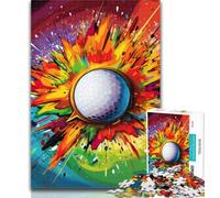 Rompecabezas de Golf Colorido para Adolescentes, 1000 Piezas, Arte de Pared Moderno, decoración del hogar, 75x50cm
