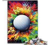Rompecabezas de Golf de 1000 Piezas para Adultos, Coloridos Rompecabezas de Golf de 1000 Piezas para Adultos, Juego Interactivo Familiar, Regalo de desafío Mental, 50x75cm